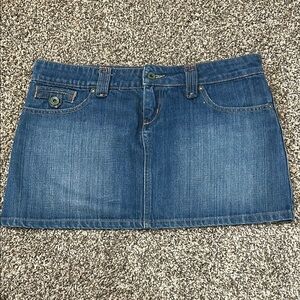 Denim low rise Mini Skirt